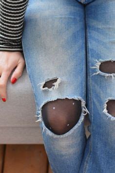 pantyhose with jeans|220 Pantyhose under ripped jeans ideas in 2024 .